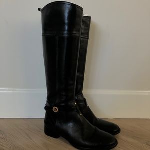 Tory Burch Black Riding Boots